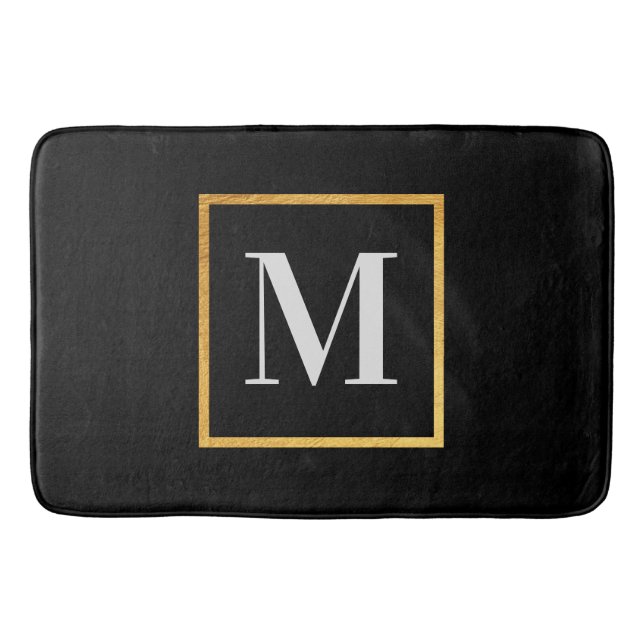 Tapis De Bain Monogramme d'or (Devant)