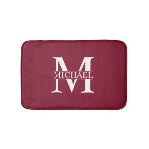Tapis De Bain Monogramme et nom personnalisés