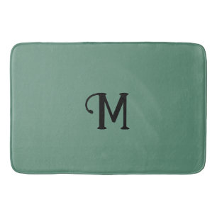 Tapis De Bain Monogramme initial Alexandrite BijouTone Couleur s