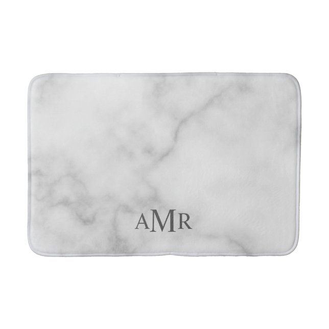 Tapis De Bain Monogramme personnalisé classique (Devant)