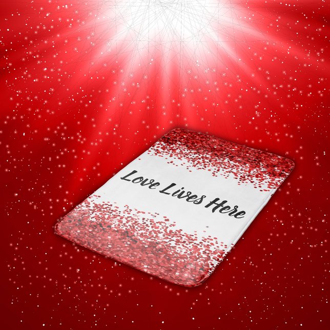 Tapis De Bain Monogramme - Texte noir sur blanc avec parties sci (Créateur téléchargé)