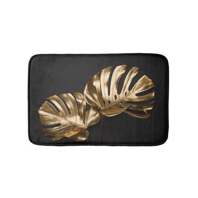 Tapis De Bain Monstère d'or : Composition artistique luxueuse (Devant)