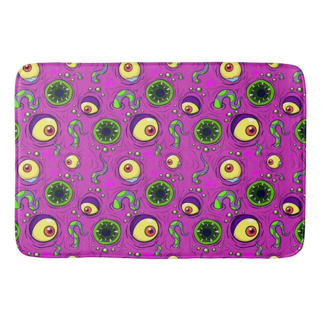 Tapis De Bain Monstre affamé Motif sans couture (Devant)