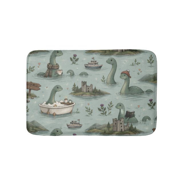 Tapis De Bain Monstre du Loch Ness  (Devant)