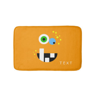 Tapis De Bain Monstre fou drôle unique d'Oragne