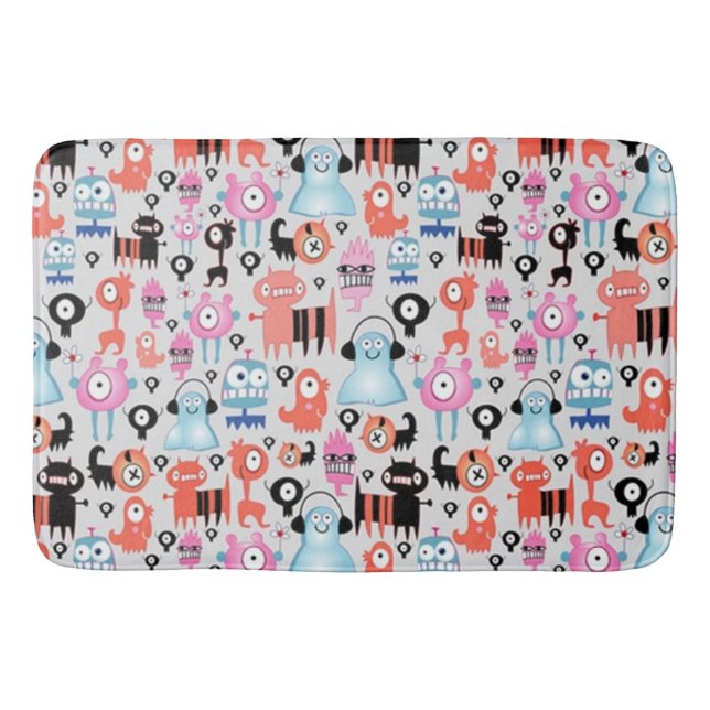 Tapis De Bain Monstres funky (Devant)
