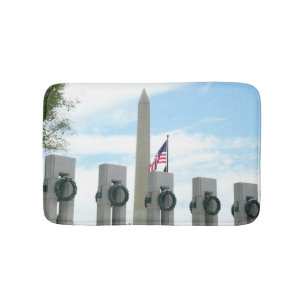Tapis De Bain Monument Washington et mémorial de la Seconde Guer