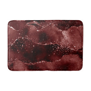 Tapis De Bain Moody Agate Henné sang rouge grenat bijou ton