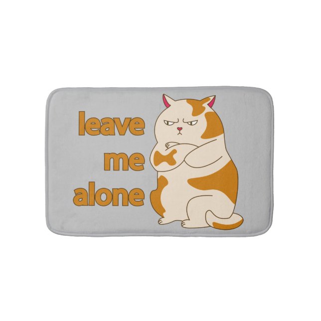 Tapis De Bain Moody Grosse cat me laisse tranquille (Devant)