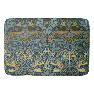 Tapis De Bain Morris - Vintage Motif de fleurs Peacock & Dragon
