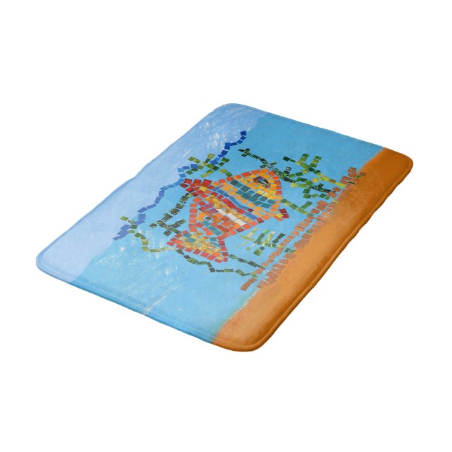 Tapis De Bain Mosaïque de poisson d'or (Angle)