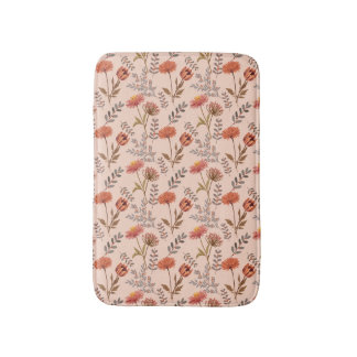 Tapis De Bain Mosaïque des fleurs d'automne
