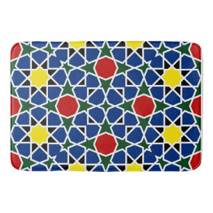 Tapis De Bain Mosaïque marocaine Mosaïque géométrique Motif