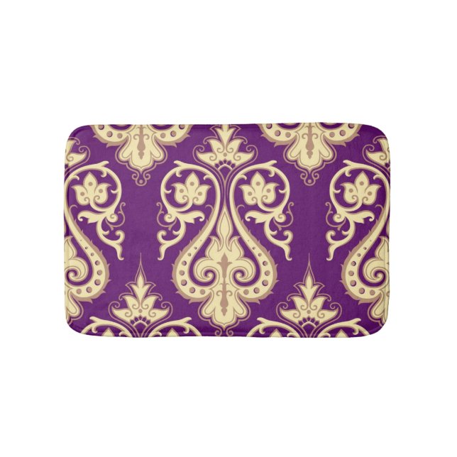 Tapis De Bain Motif 4 de damassé (Devant)