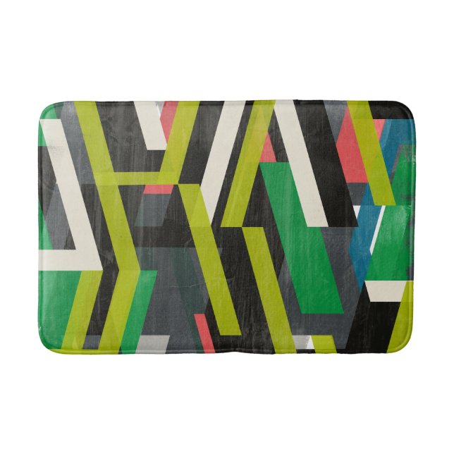 Tapis De Bain Motif à flux de suspension diagonal (Devant)
