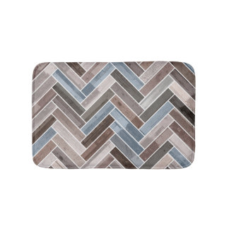 Tapis De Bain Motif à squelette en gris Brown bleu
