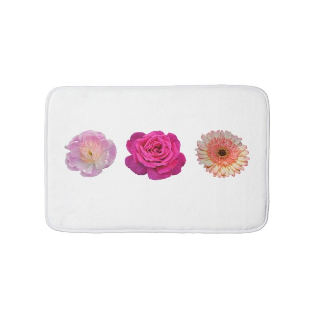 Tapis De Bain Motif à trois fleurs (Devant)