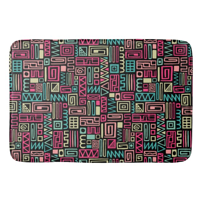 Tapis De Bain Motif Abstrait 110122 - Couleurs 01 (Devant)