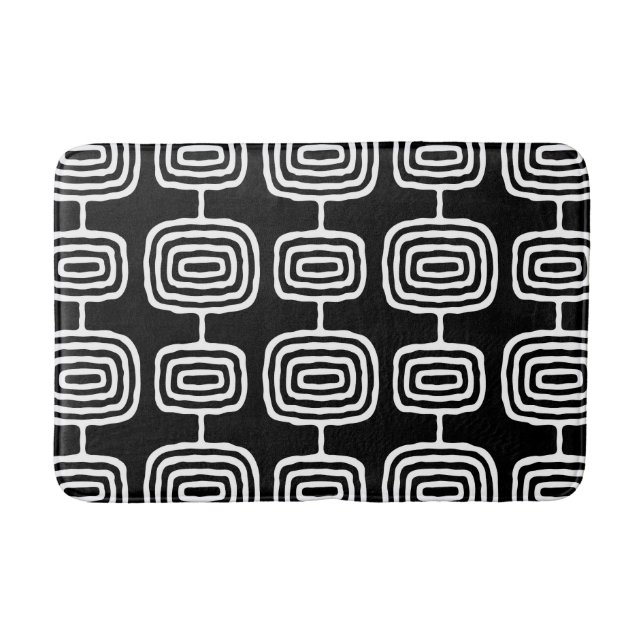 Tapis De Bain Motif Abstrait anneaux atomiques (Devant)