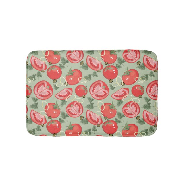 Tapis De Bain Motif abstrait avec la tomate (Devant)