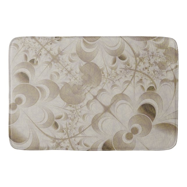 Tapis De Bain motif Abstrait beige (Devant)