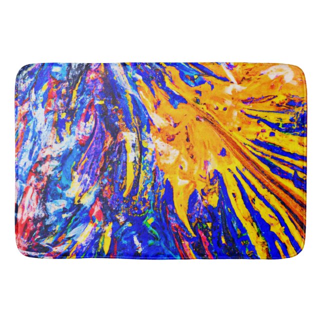 Tapis De Bain Motif Abstrait coloré (Devant)