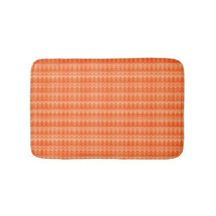 Tapis De Bain Motif abstrait de textile de zigzag de rouge