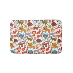 Tapis De Bain Motif abstrait d'enfant et d'animaux