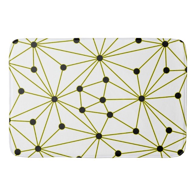 Tapis De Bain motif Abstrait - jaune (Devant)