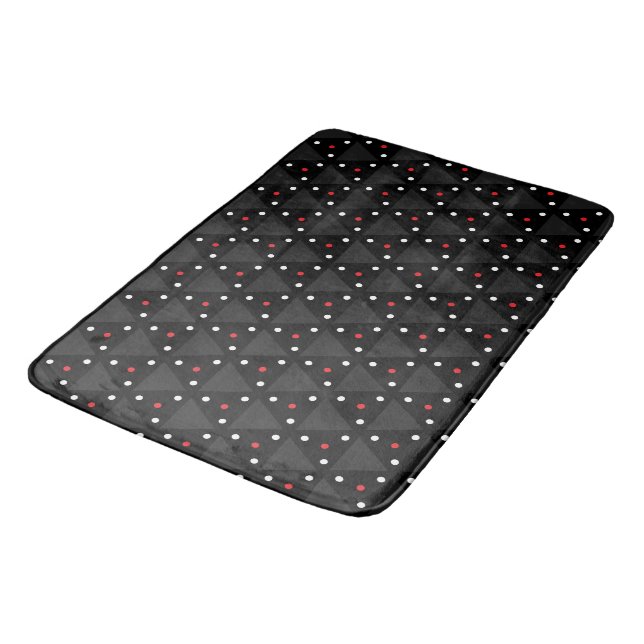 Tapis De Bain Motif abstrait moderne de triangle UFO noir (Angle)