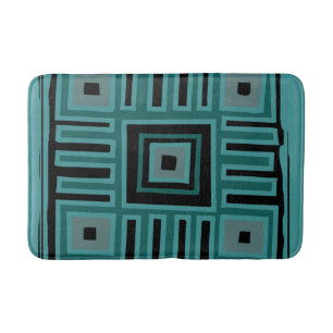 Tapis De Bain Motif abstrait moderne déco coloré africain boho