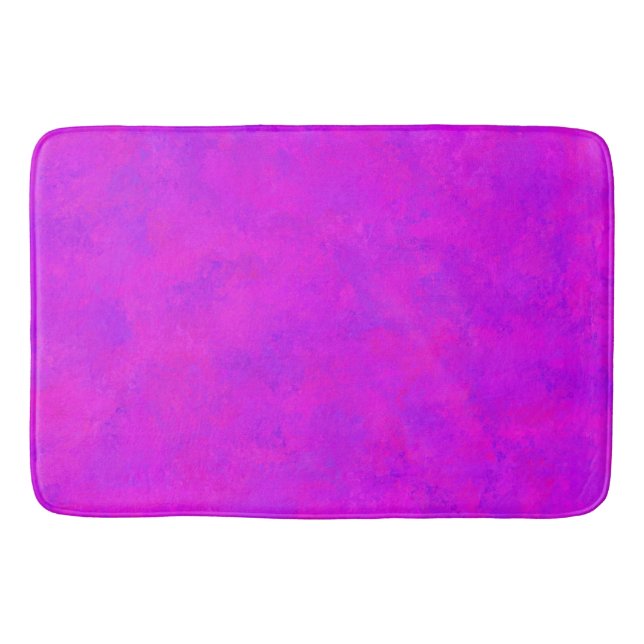 Tapis De Bain Motif Abstrait rose pourpre (Devant)