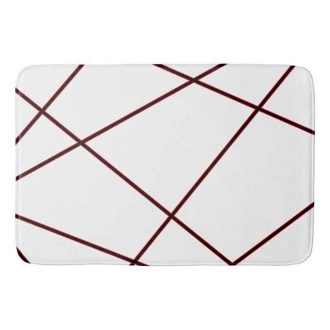 Tapis De Bain motif Abstrait - rouge (Devant)