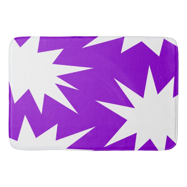 Tapis De Bain motif Abstrait - violet (Devant)