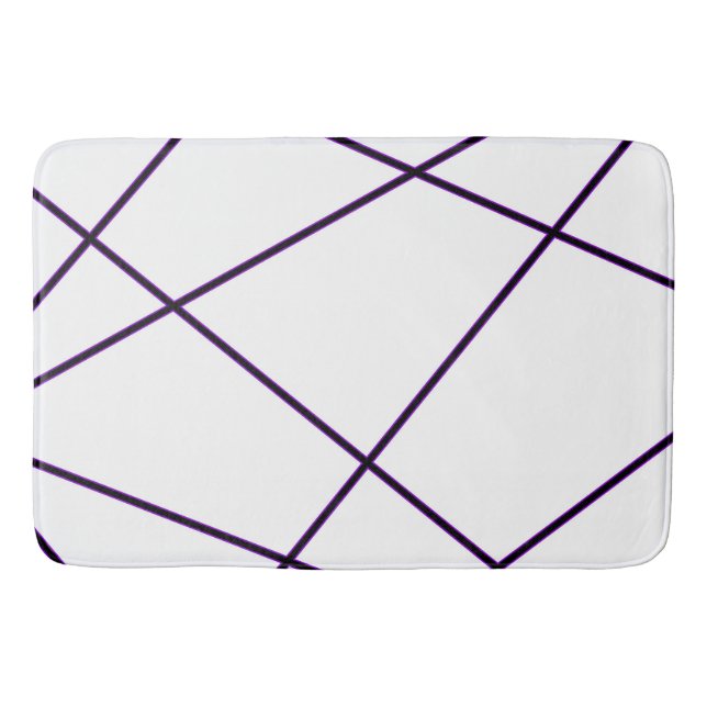 Tapis De Bain Motif abstrait - violet (Devant)