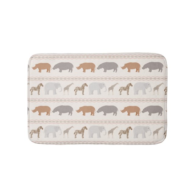 Tapis De Bain Motif africain 1 d'animaux (Devant)