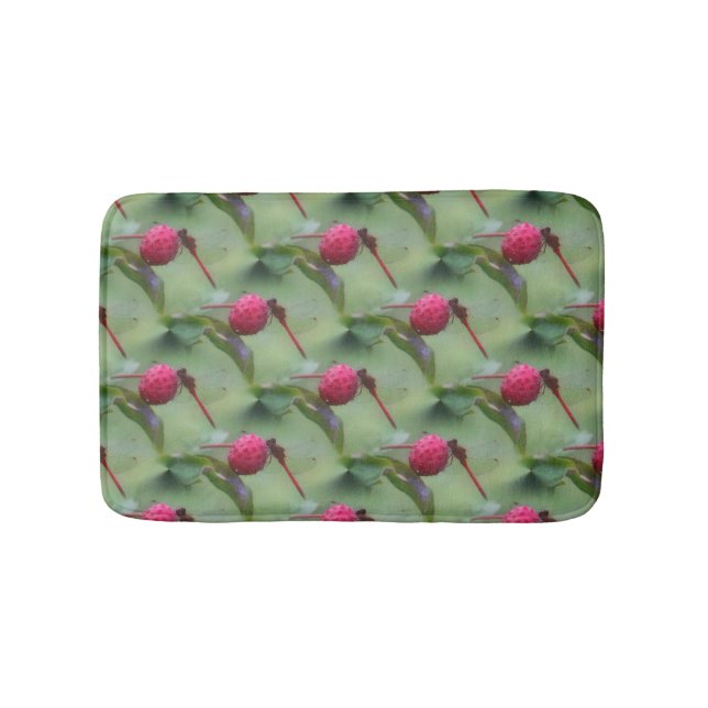Tapis De Bain Motif animal de libellules rouges (Devant)