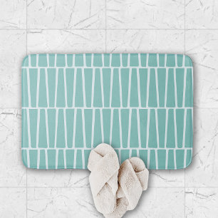 Tapis De Bain Motif Aqua géométrique simple et moderne