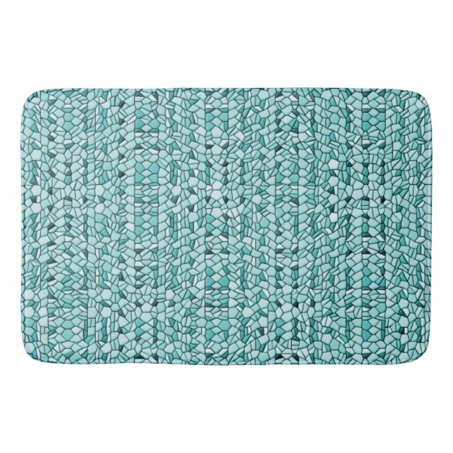 Tapis De Bain Motif Aqua Mosaic (Devant)