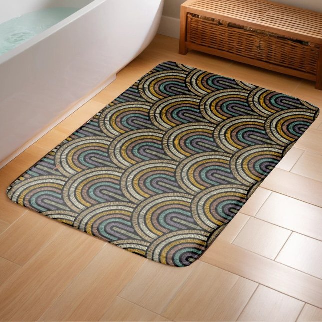 Tapis De Bain Motif Arc Broderie Rétro (Créateur téléchargé)