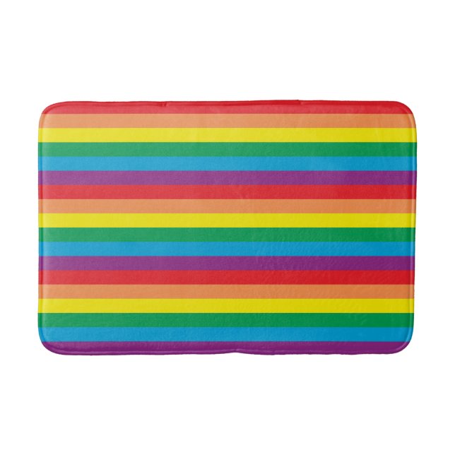 Tapis De Bain Motif arc-en-ciel simple (Devant)