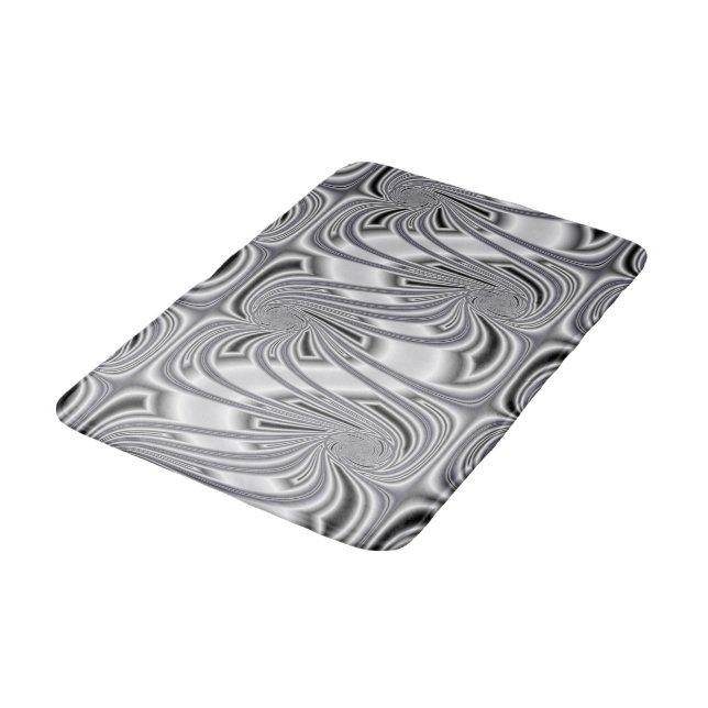 Tapis De Bain Motif argenté (Angle)