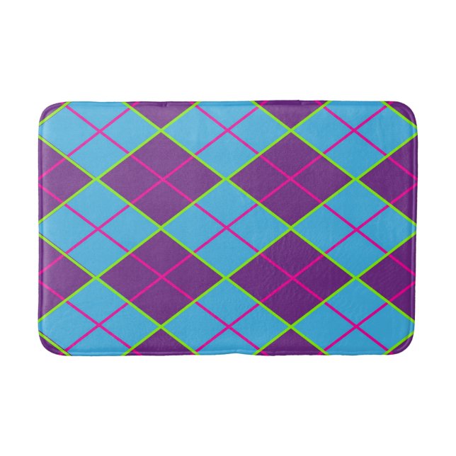Tapis De Bain Motif Argyle Classique (Devant)