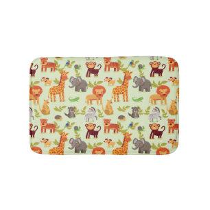 Tapis De Bain Motif Avec Animaux De Cartoon