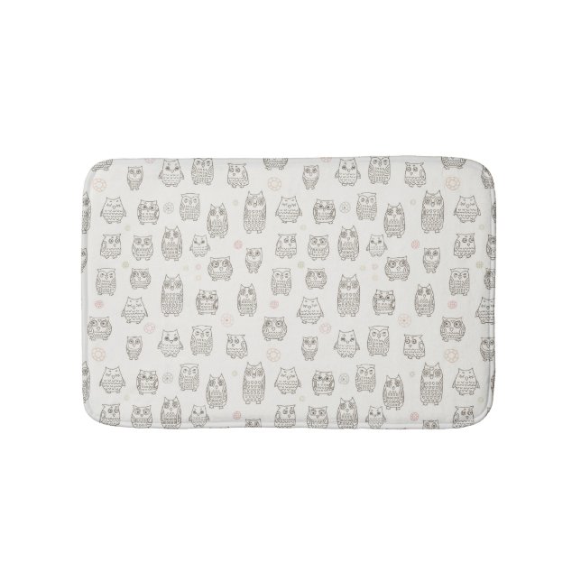 Tapis De Bain Motif avec des hiboux (Devant)