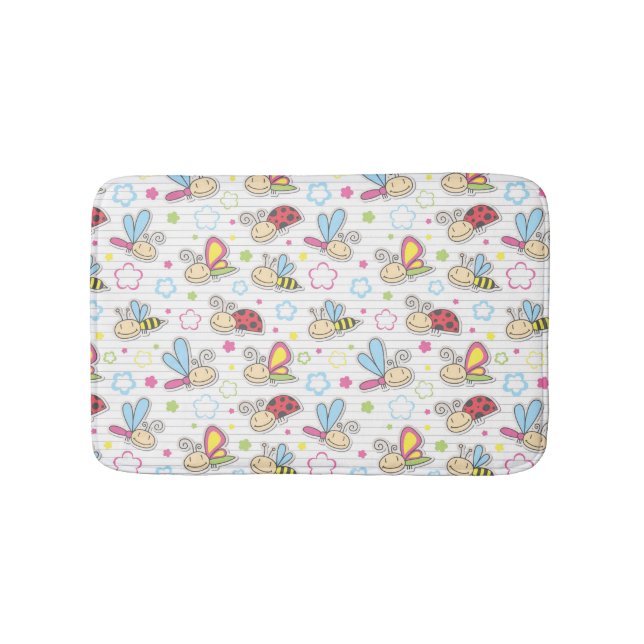 Tapis De Bain motif avec des insectes (Devant)