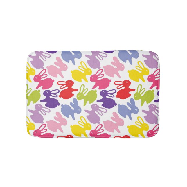 Tapis De Bain motif avec des lapins de Pâques (Devant)