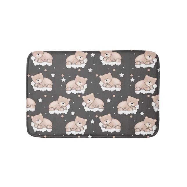 Tapis De Bain motif avec le petit sommeil d'ours (Devant)