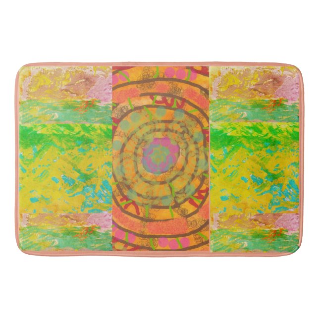 Tapis de Bain - Motif Aztèque (Devant)