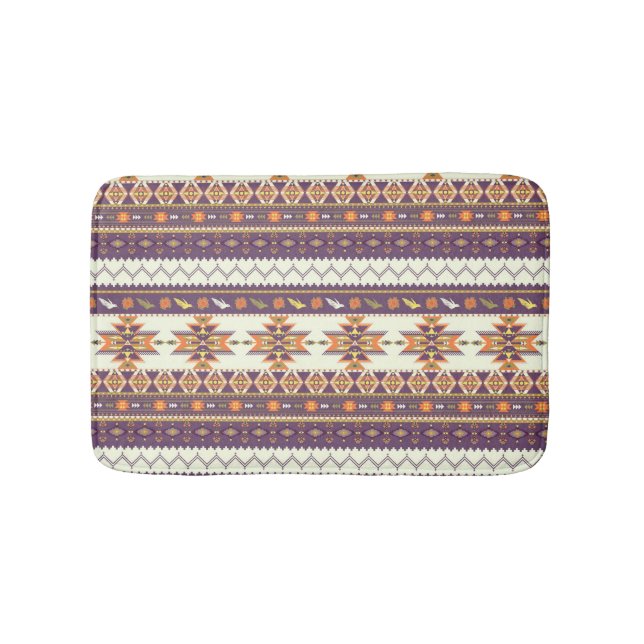 Tapis De Bain Motif aztèque coloré (Devant)